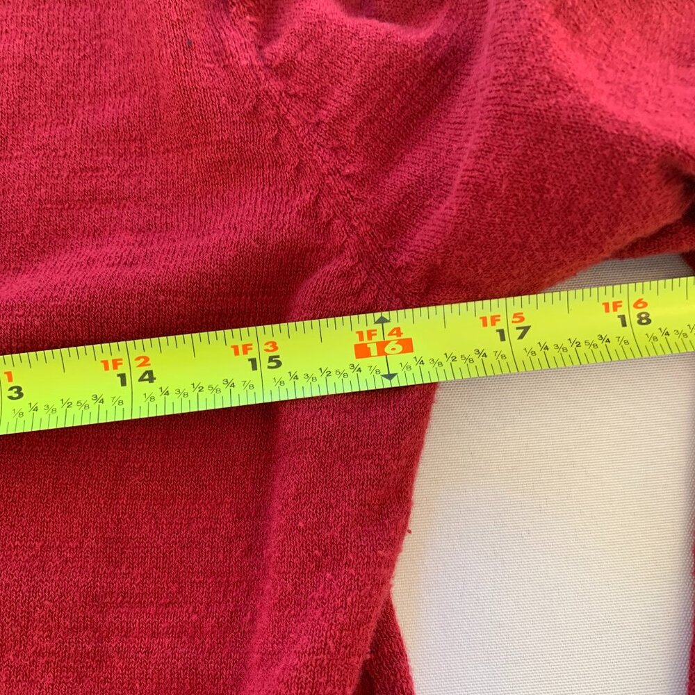 Ann Taylor Factory Cranberry Red Button Down Cardigan Medium - Picture 8 of 9